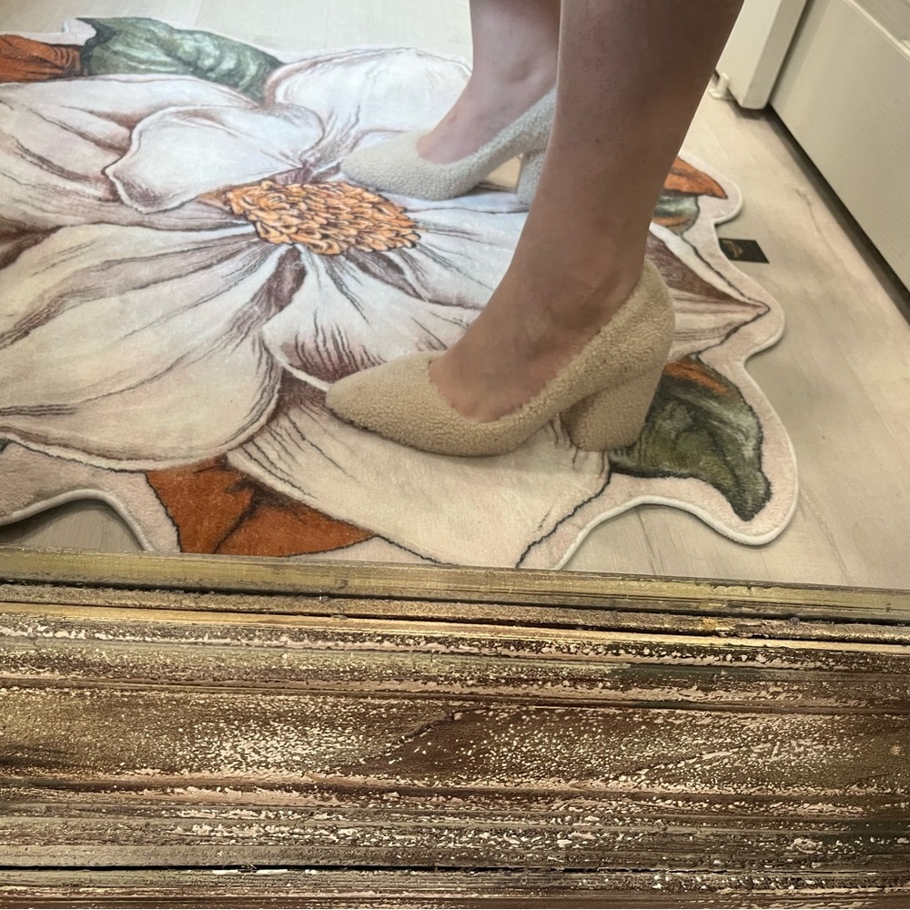 Helmut Lang Shearling pump